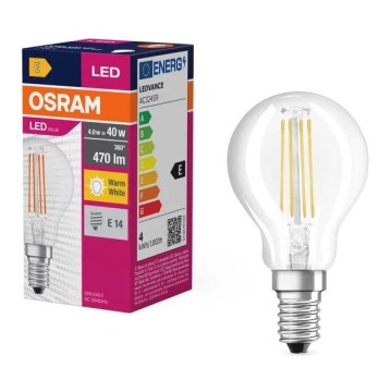 LED glödlampa FILAMENT P40 E14/4W/230V 2700K - Osram