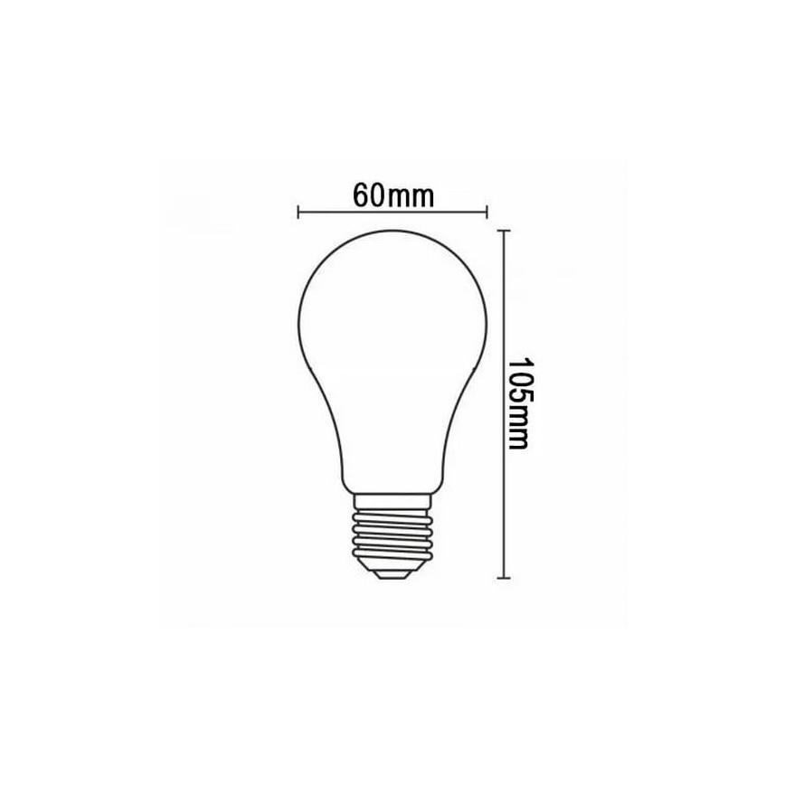 LED glödlampa FILAMENT SHAPE A60 E27/4W/230V 1800K blå