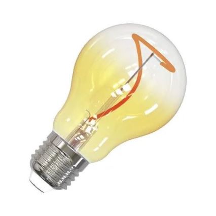 LED glödlampa FILAMENT SHAPE A60 E27/4W/230V 1800K gul