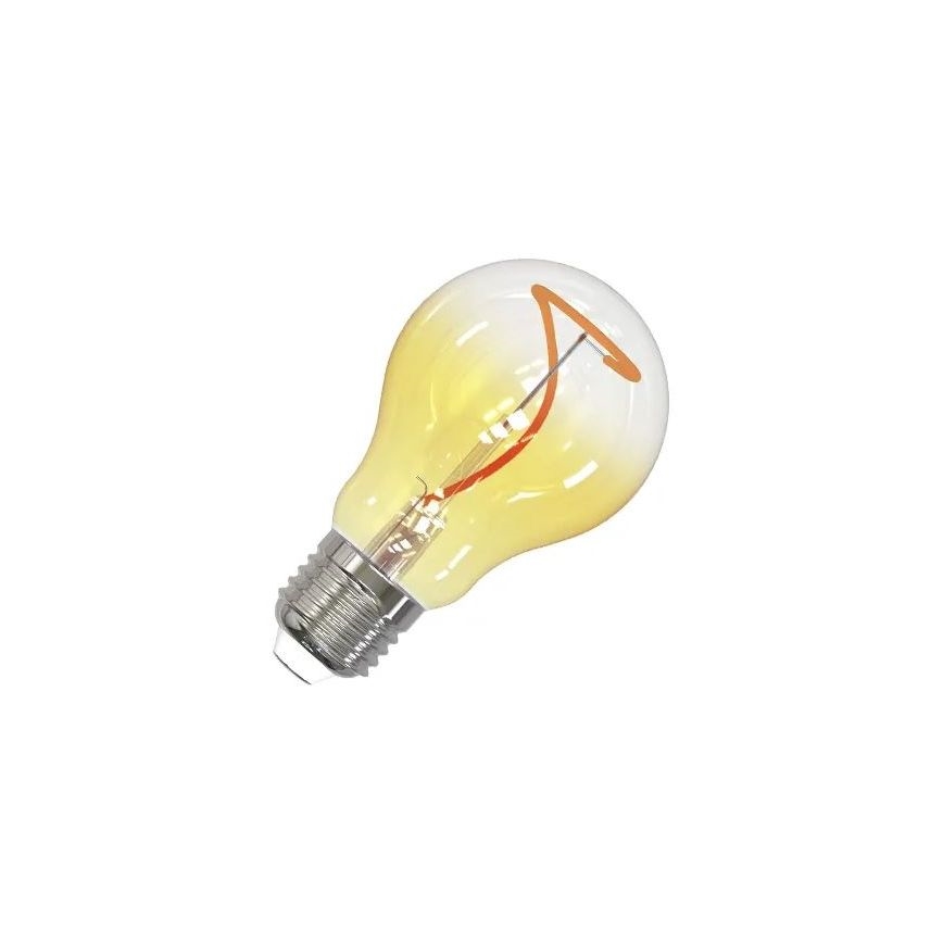 LED glödlampa FILAMENT SHAPE A60 E27/4W/230V 1800K gul