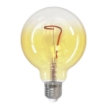 LED glödlampa FILAMENT SHAPE G95 E27/4W/230V 1800K gul