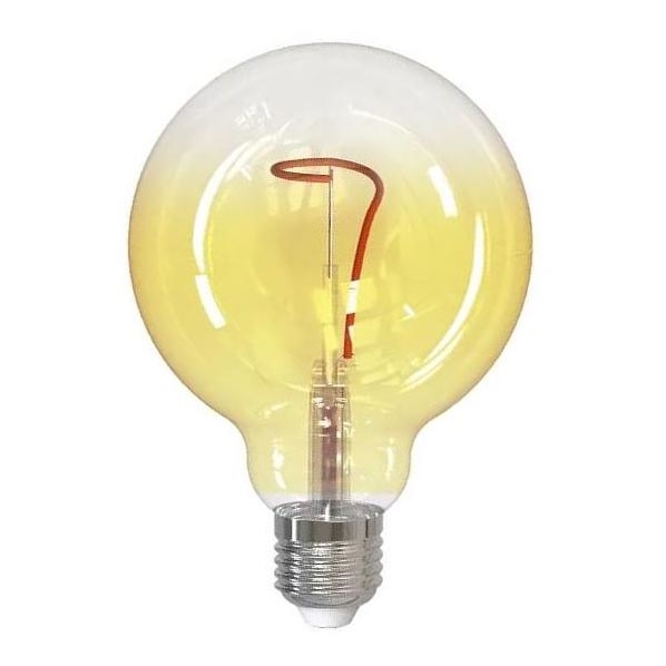 LED glödlampa FILAMENT SHAPE G95 E27/4W/230V 1800K gul