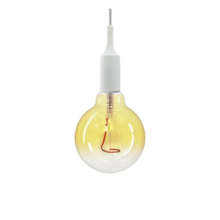 LED glödlampa FILAMENT SHAPE G95 E27/4W/230V 1800K gul