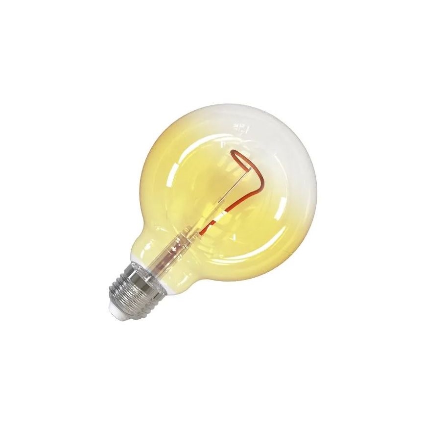 LED glödlampa FILAMENT SHAPE G95 E27/4W/230V 1800K gul