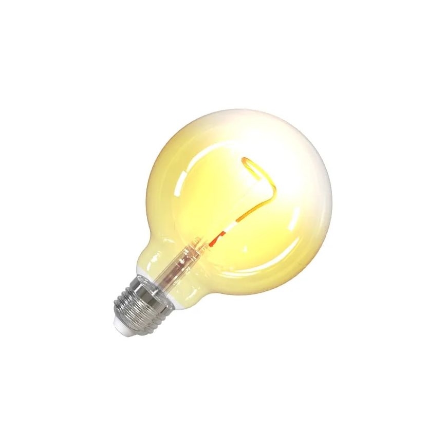 LED glödlampa FILAMENT SHAPE G95 E27/4W/230V 1800K gul
