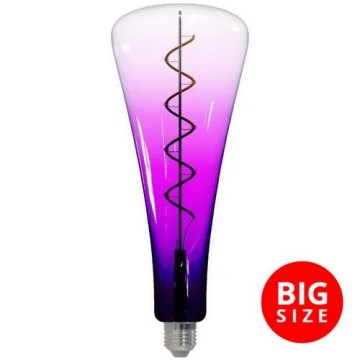 LED glödlampa FILAMENT SHAPE T110 E27/5W/230V 1800K lila