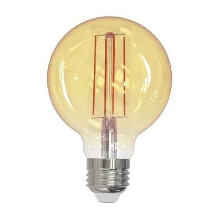 LED glödlampa FILAMENT SLIM VINTAGE G80 E27/4,5W/230V 1800K