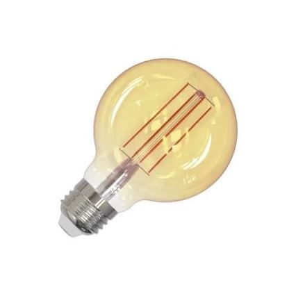 LED glödlampa FILAMENT SLIM VINTAGE G80 E27/4,5W/230V 1800K