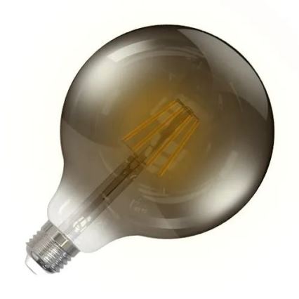 LED glödlampa FILAMENT SMOKE G125 E27/4W/230V 2000K