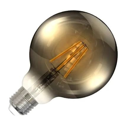 LED glödlampa FILAMENT SMOKE G95 E27/4W/230V 2000K