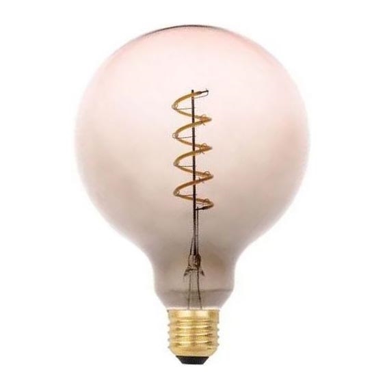 LED glödlampa FILAMENT SPIRAL G125 E27/4W/230V 2000K grå/rosa