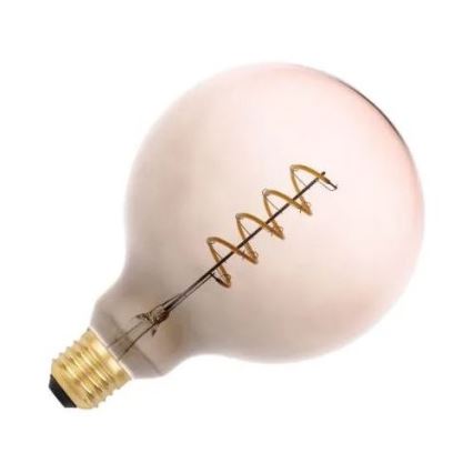 LED glödlampa FILAMENT SPIRAL G125 E27/4W/230V 2000K grå/rosa