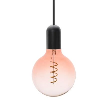LED glödlampa FILAMENT SPIRAL G125 E27/4W/230V 2000K rosa