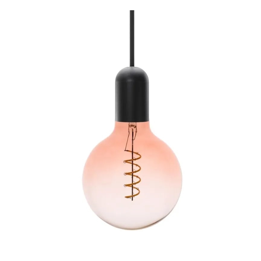 LED glödlampa FILAMENT SPIRAL G125 E27/4W/230V 2000K rosa