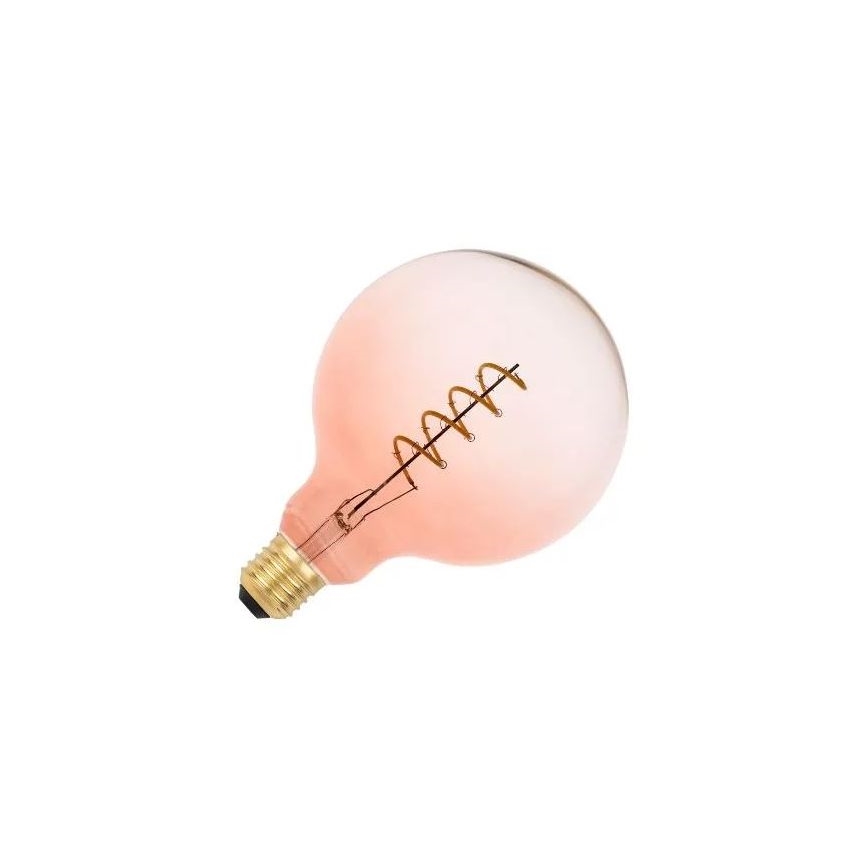 LED glödlampa FILAMENT SPIRAL G125 E27/4W/230V 2000K rosa