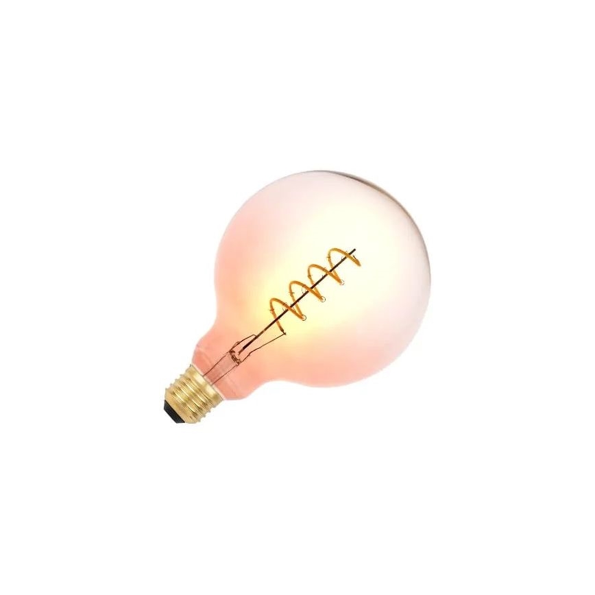 LED glödlampa FILAMENT SPIRAL G125 E27/4W/230V 2000K rosa