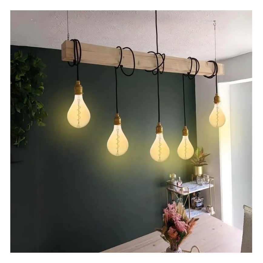 LED glödlampa FILAMENT SPIRAL VINTAGE A165 E27/4W/230V 2000K