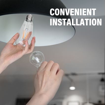 LED glödlampa FILAMENT ST64 E27/4W/230V 2700K - Aigostar