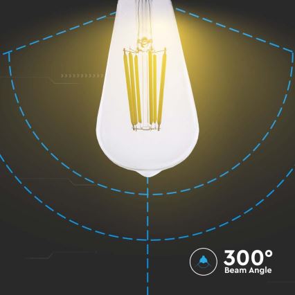 LED glödlampa FILAMENT ST64 E27/4W/230V 3000K