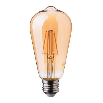 LED glödlampa FILAMENT ST64 E27/6W/230V 2200K