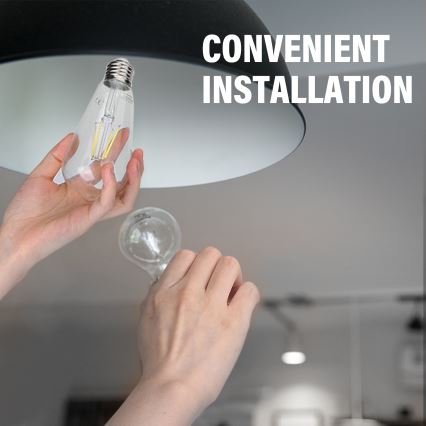 LED glödlampa FILAMENT ST64 E27/6W/230V 6500K - Aigostar