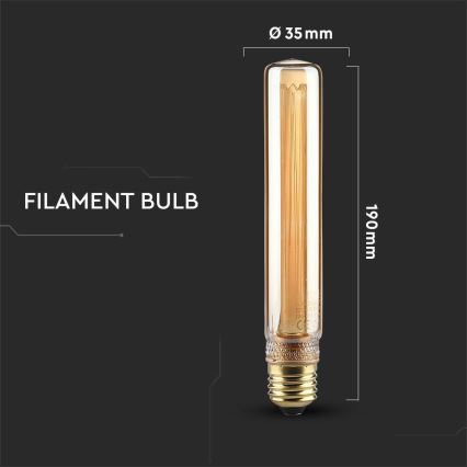 LED glödlampa FILAMENT T30 E27/2W/230V 1800K Art Edition