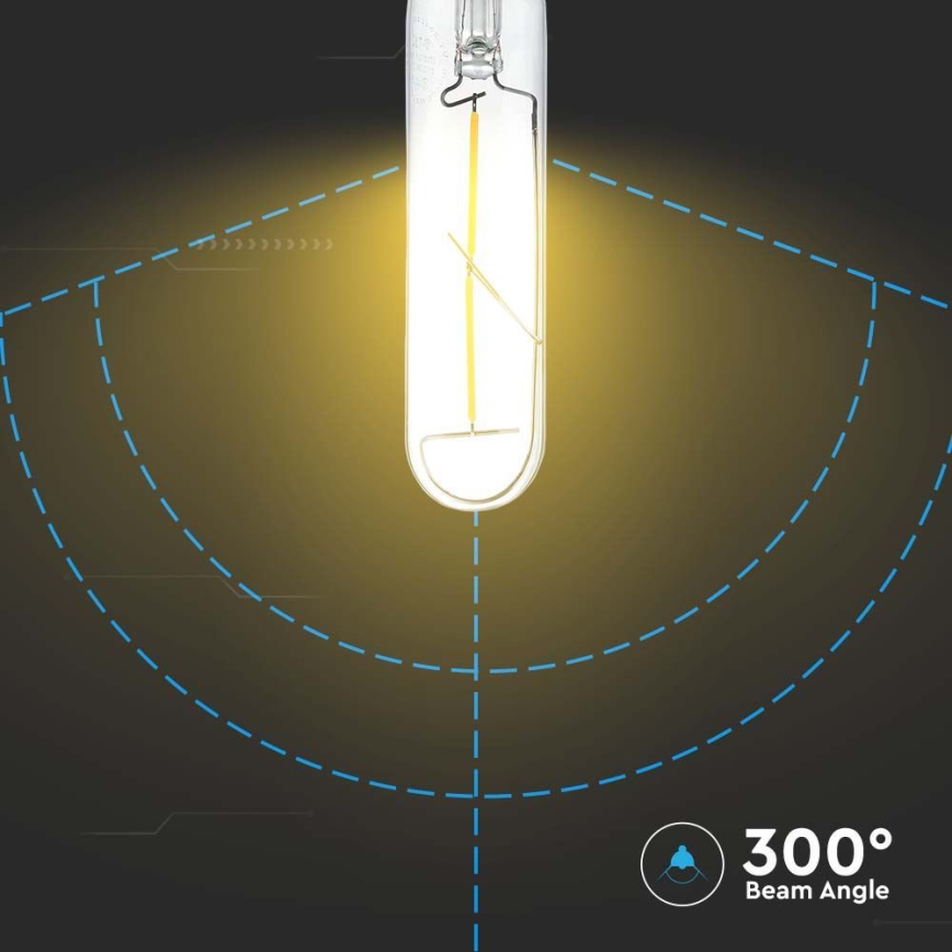 LED glödlampa FILAMENT T30 E27/2W/230V 3000K