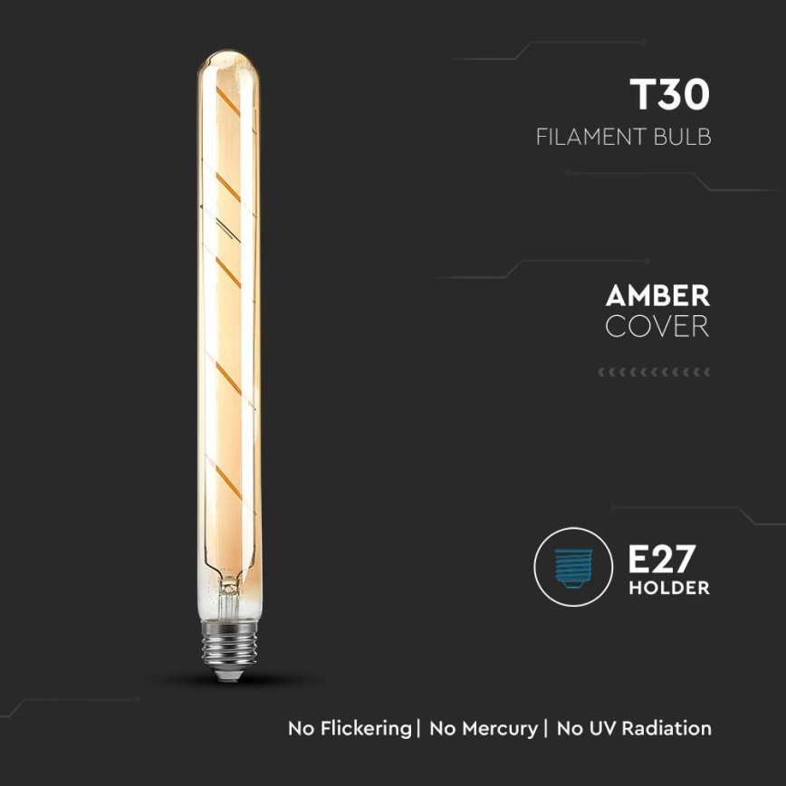 LED glödlampa FILAMENT T30 E27/5W/230V 2200K