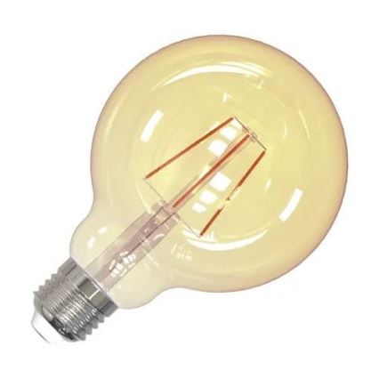 LED glödlampa FILAMENT VINTAGE G95 E27/4W/230V 2000K