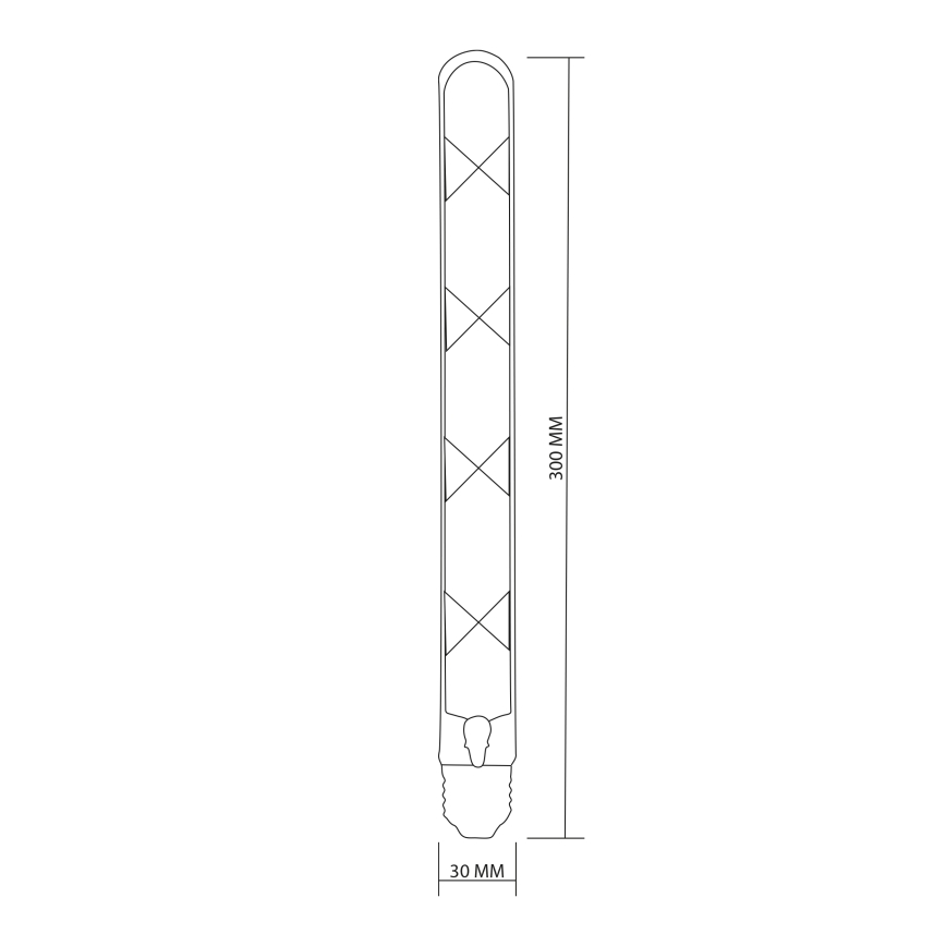LED glödlampa FILAMENT VINTAGE LED T30 E27/4,5W/230V 2700K