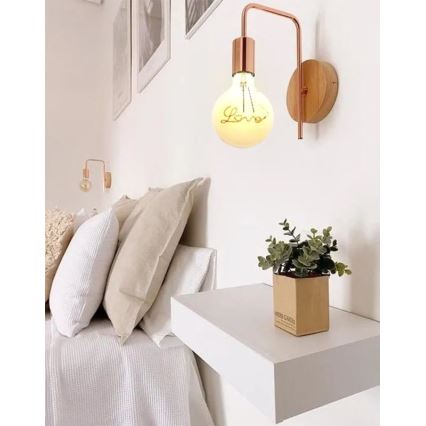 LED glödlampa FILAMENT VINTAGE LOVE G125 E27/2W/230V 2000K