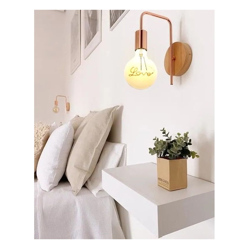 LED glödlampa FILAMENT VINTAGE LOVE G125 E27/2W/230V 2000K