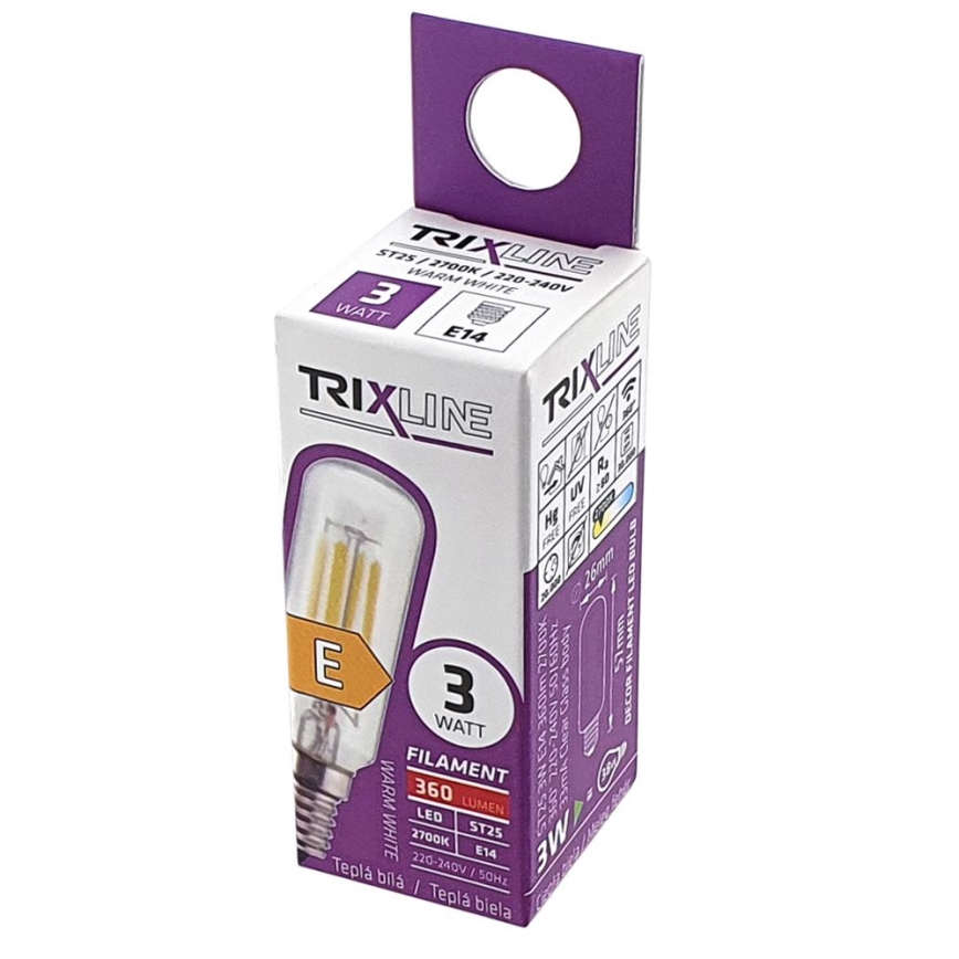 LED glödlampa FILAMENT VINTAGE ST25 E14/3W/230V 2700K