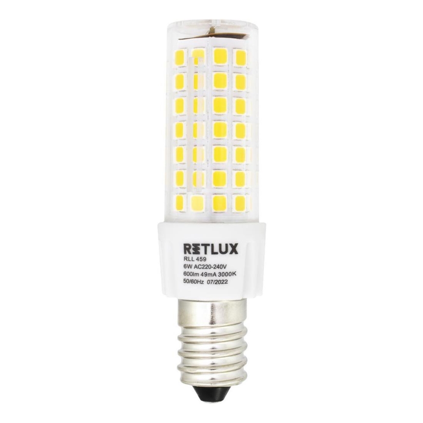 LED Glödlampa för köksfläkt E14/6W/230V 3000K
