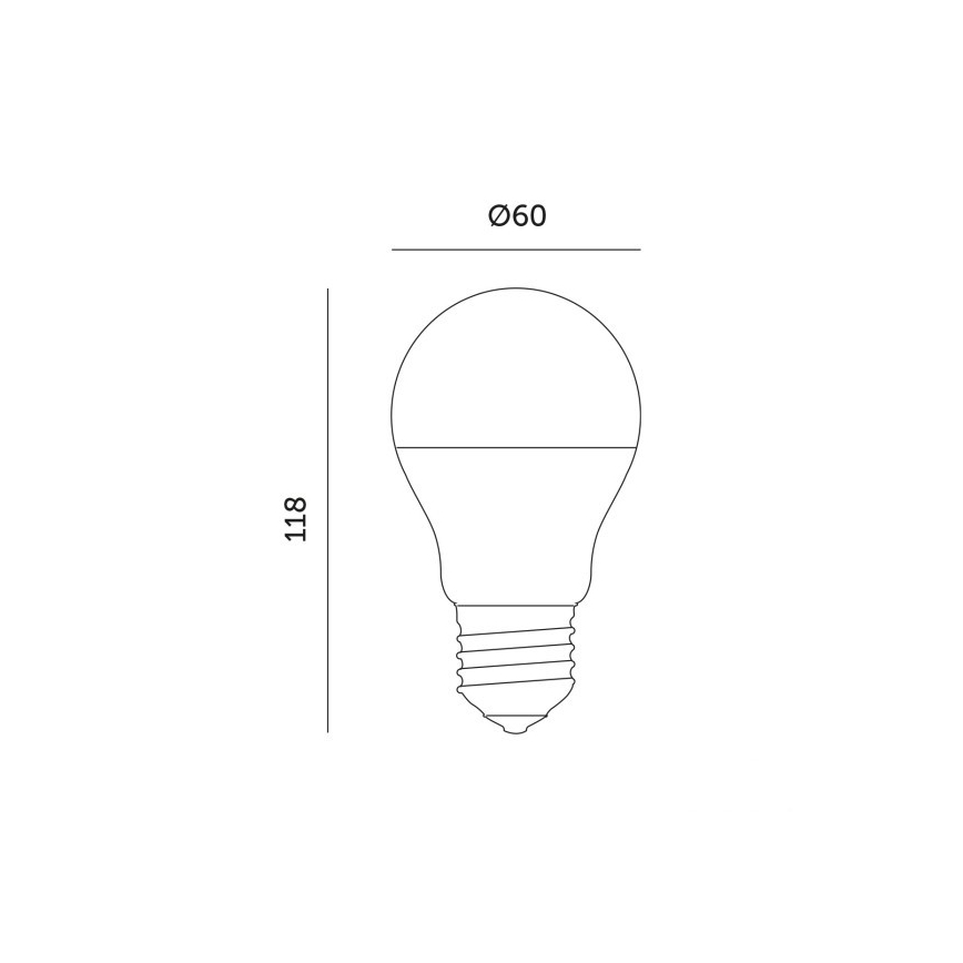 LED Glödlampa för växttillväxt PLANTY E27/11W/230V 1200K vit
