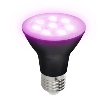 LED Glödlampa för växttillväxt PLANTY E27/7W/230V 1200K svart