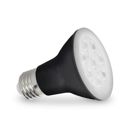 LED Glödlampa för växttillväxt PLANTY E27/7W/230V 1200K svart