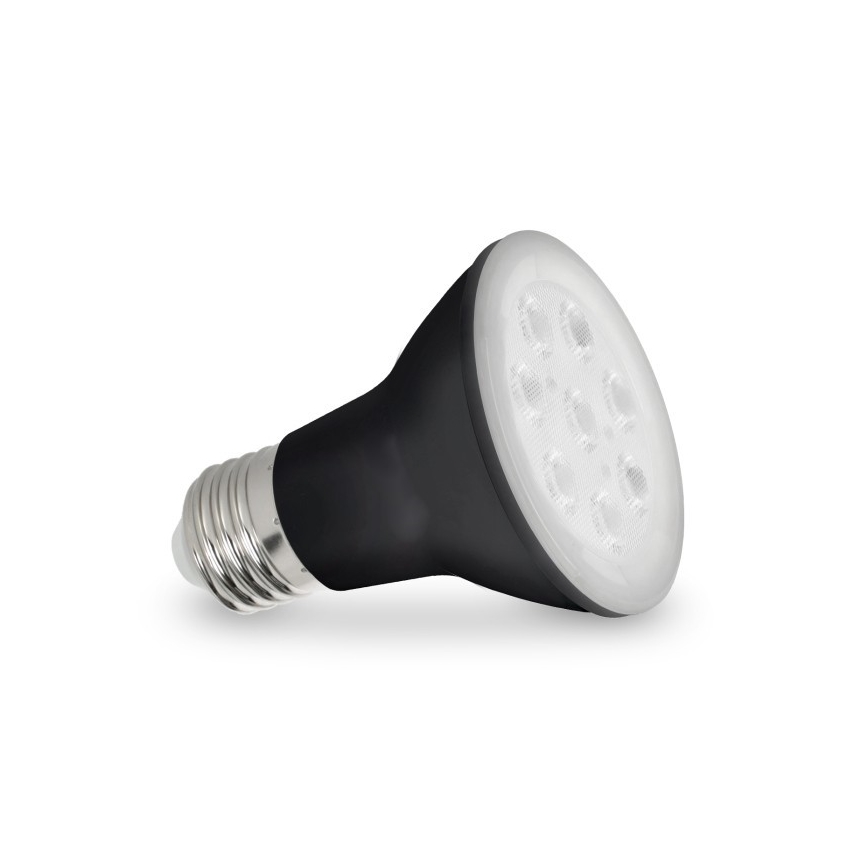 LED Glödlampa för växttillväxt PLANTY E27/7W/230V 1200K svart