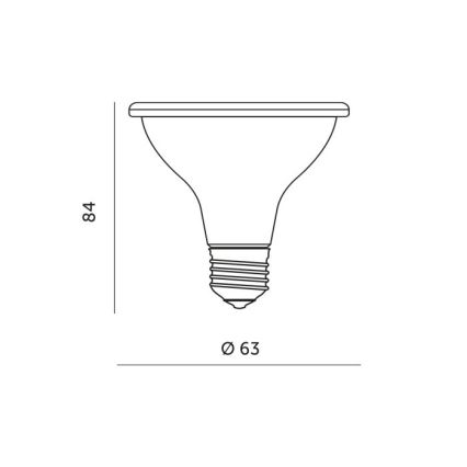 LED Glödlampa för växttillväxt PLANTY E27/7W/230V 1200K vit