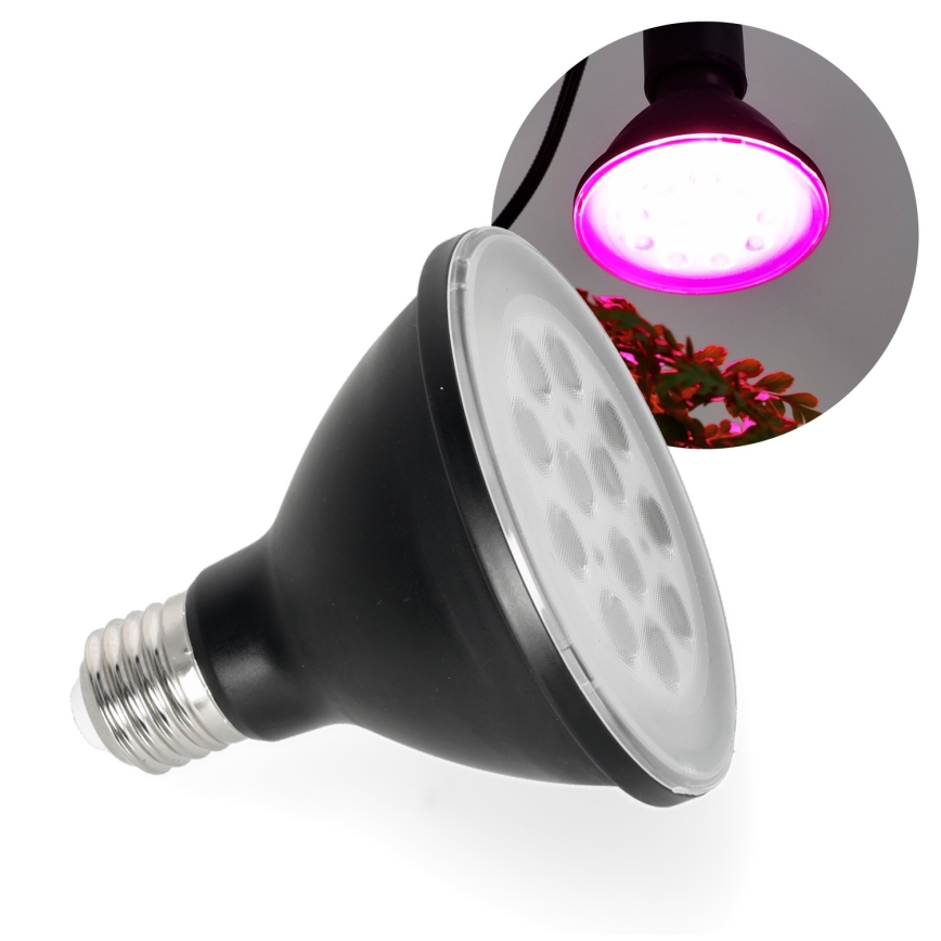 LED Glödlampa för växttillväxt VITABLOOM E27/9W/230V 1200K svart - Brilagi