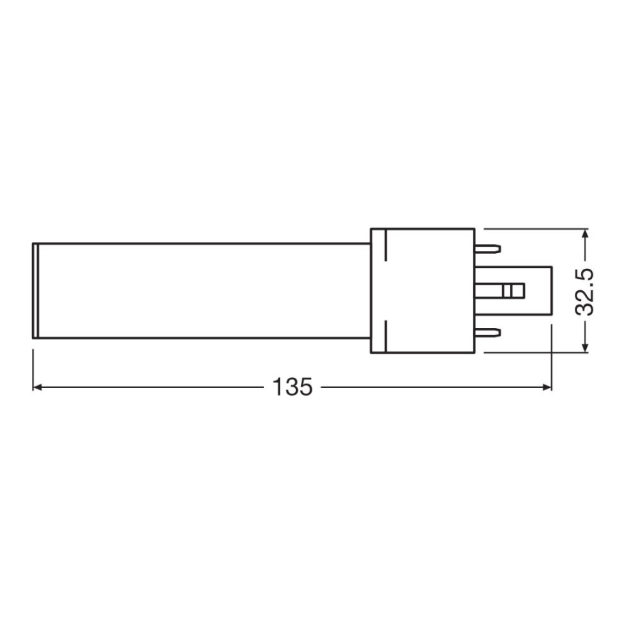 LED glödlampa G23/3,5W/230V 3000K - Osram