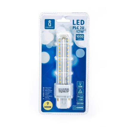LED glödlampa G24D-3/12W/230V 4000K - Aigostar