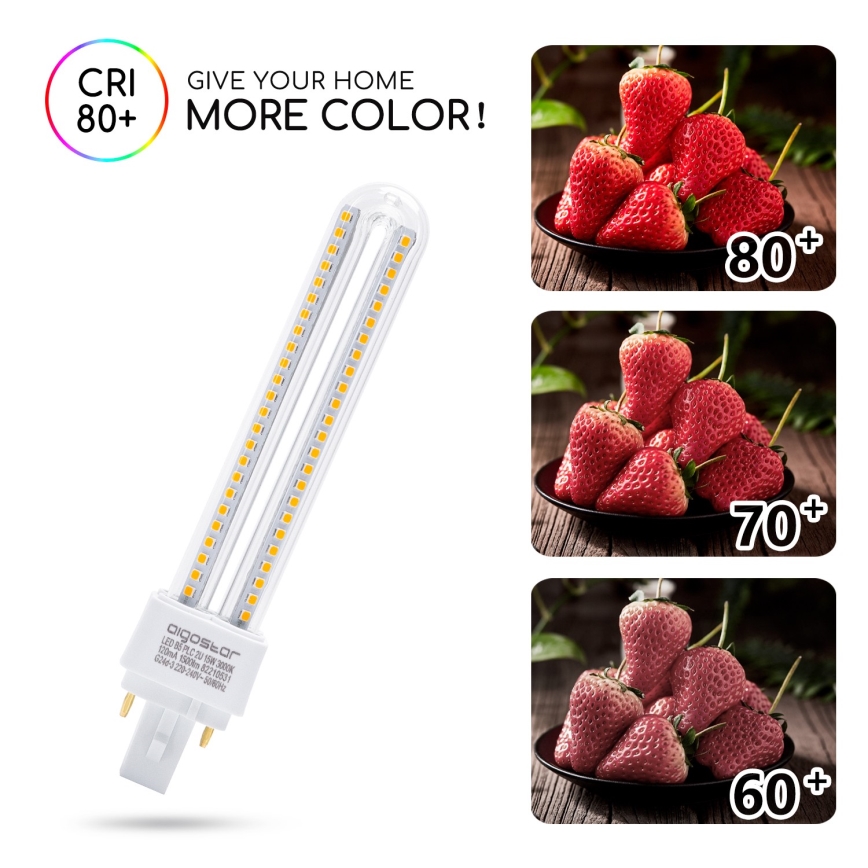 LED glödlampa G24D-3/15W/230V 3000K - Aigostar