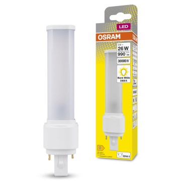 LED glödlampa G24d-3/9W/230V 3000K - Osram
