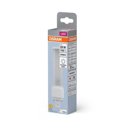 LED glödlampa G24d-3/9W/230V 4000K - Osram