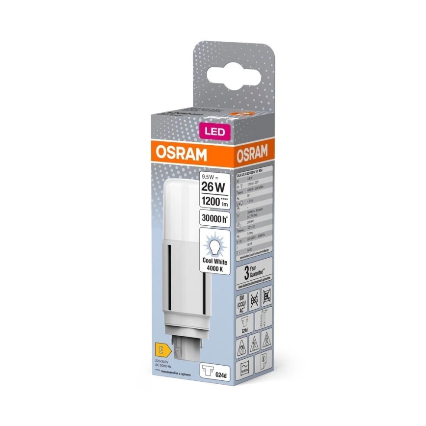 LED glödlampa G24d/9,5W/230V 4000K - Osram