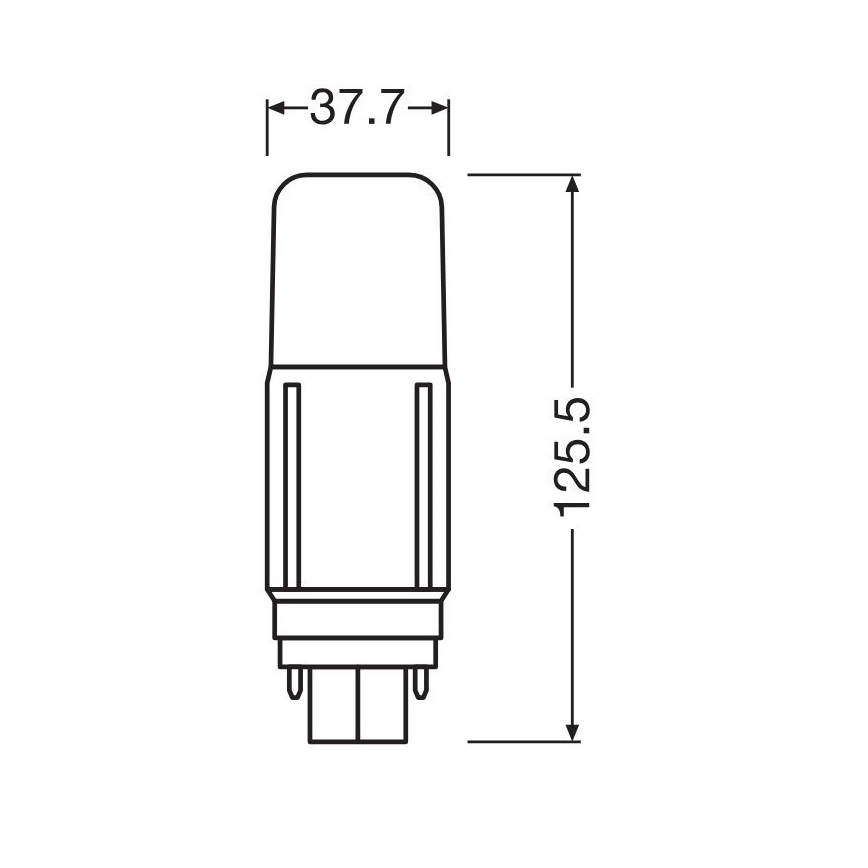 LED glödlampa G24d/9,5W/230V 4000K - Osram