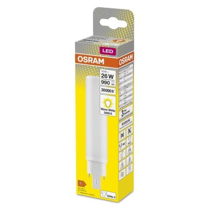 LED glödlampa G24q-3/10W/230V 3000K - Osram