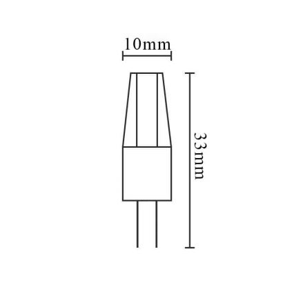 LED glödlampa G4/1,5W/12V 4000K