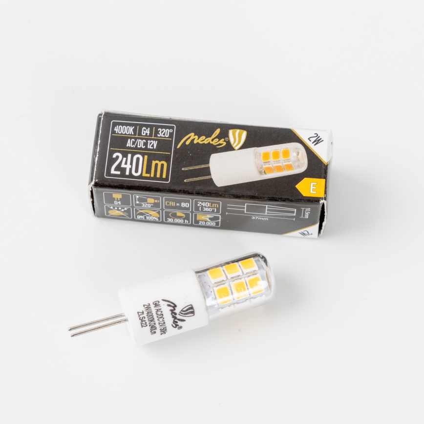 LED glödlampa G4/2W/12V 4000K